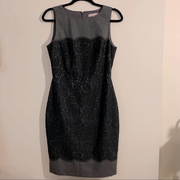 *SOLD* Banana Republic Lace Overlay Sheath Dress - Picture 4 of 10